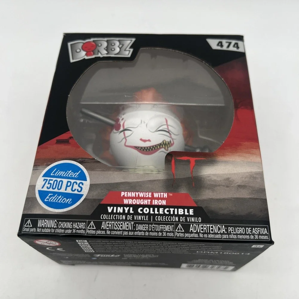 Funko Dorbz IT Pennywise with Wrought Iron #473 Vinyl Figure Limited 7500